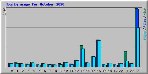 Hourly usage for October 2026